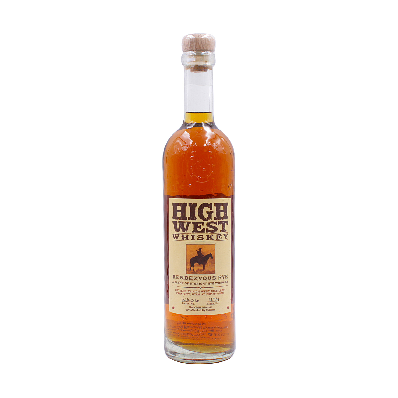 High West Rendezvous Rye Whiskey 0.7L (46% Vol.)