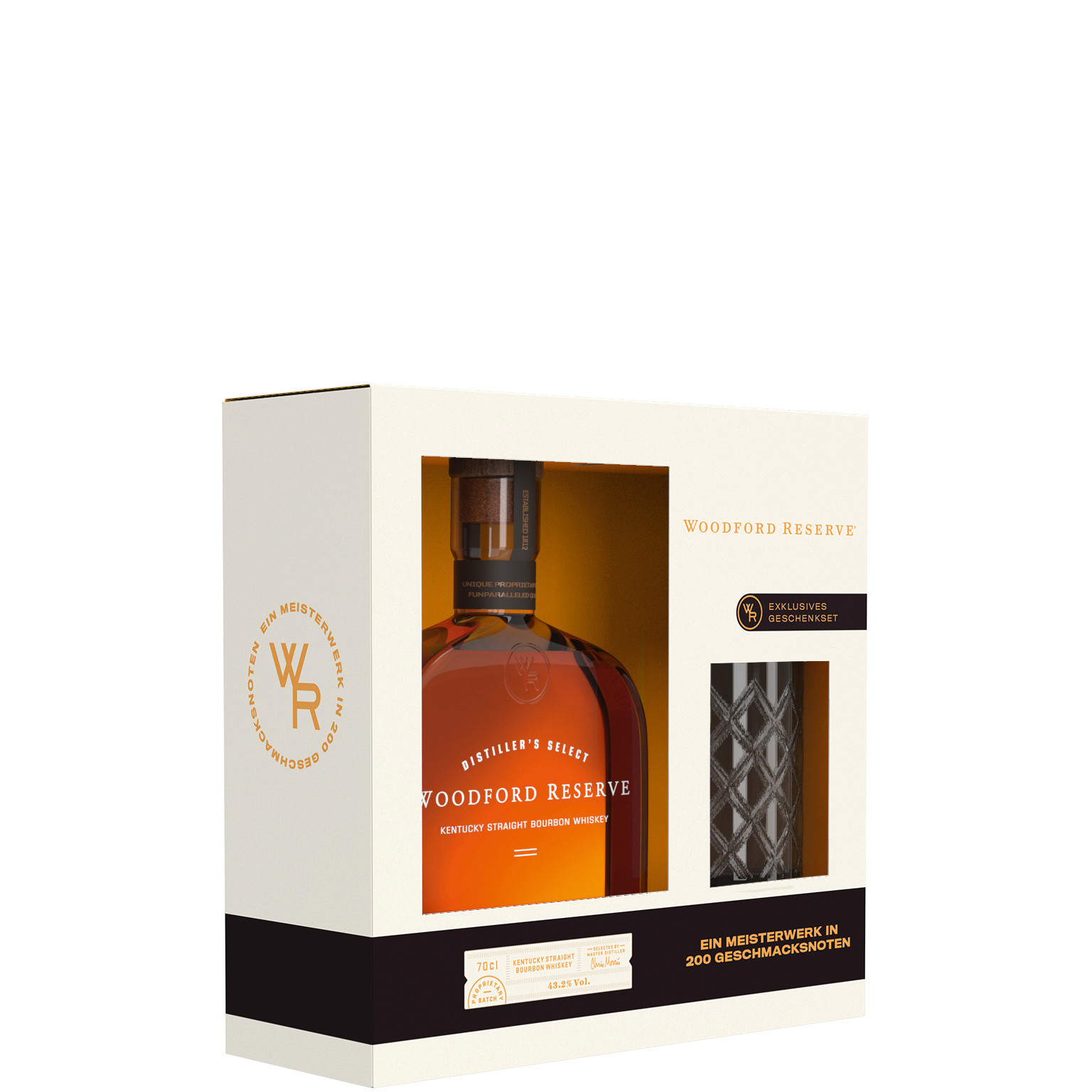 Woodford Reserve 0,7L (43,2% Vol.) mit GP + 1 Tumbler