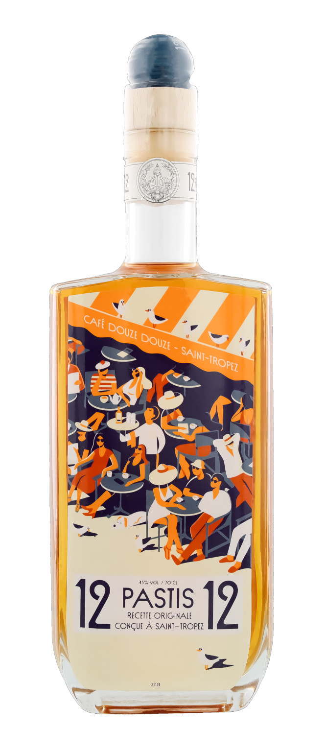 12/12 Pastis de Saint Tropez Rendezvous en Terrasse 0.7L (45% Vol.)