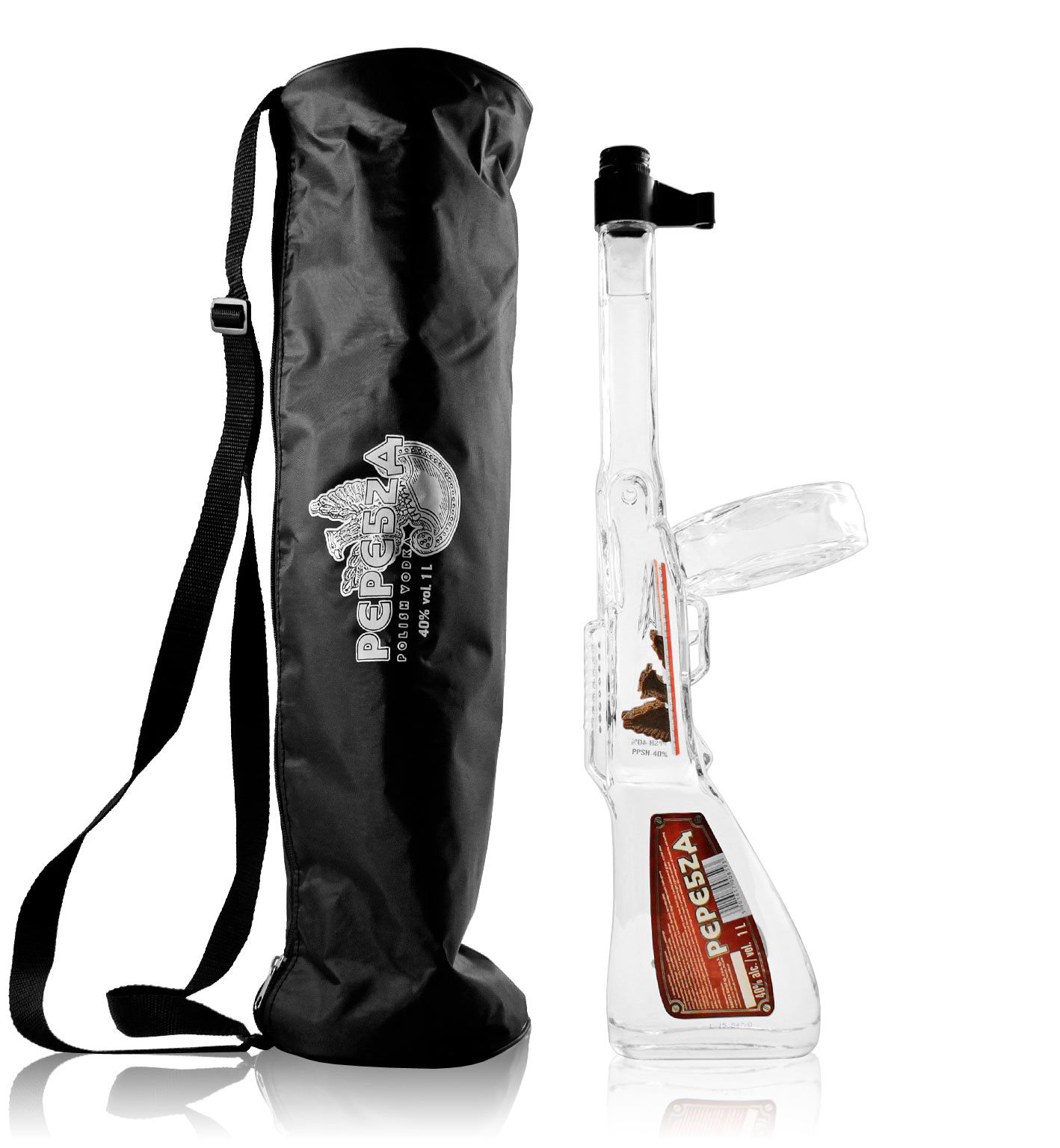 Pepesza PPSH-40 Vodka (bouteille Tommy Gun) 1,0L (40% Vol.)