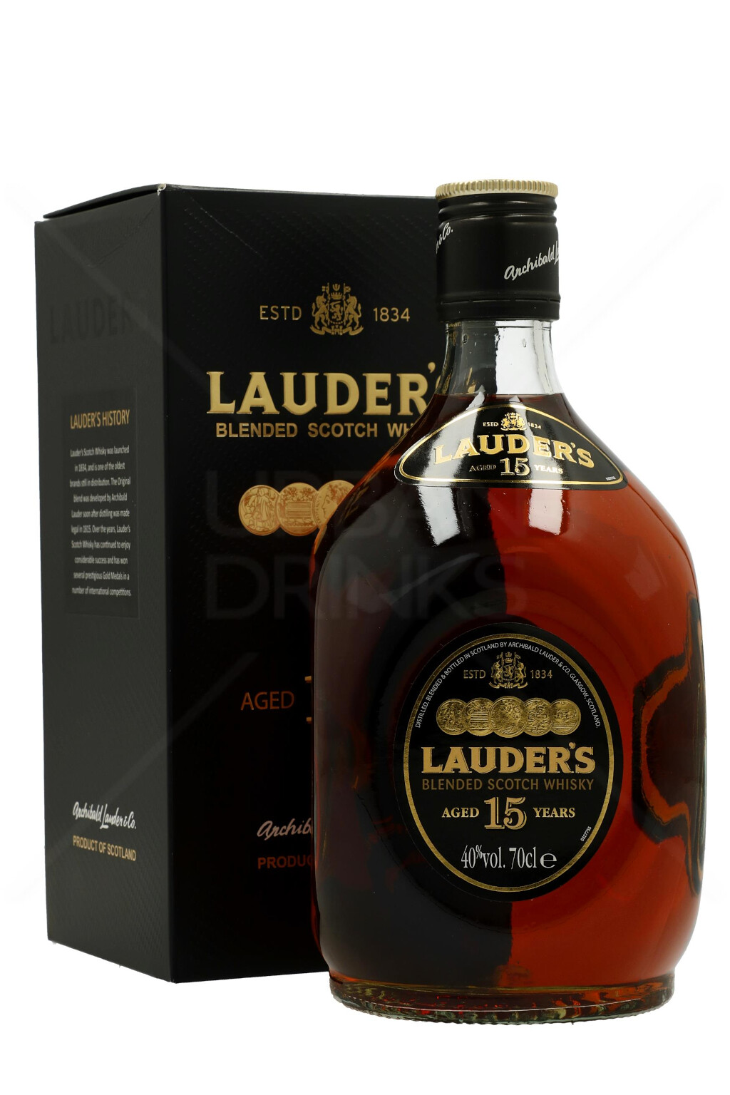 Lauder's 15 Years Old Blended Whisky 0,7L (40% Vol.)