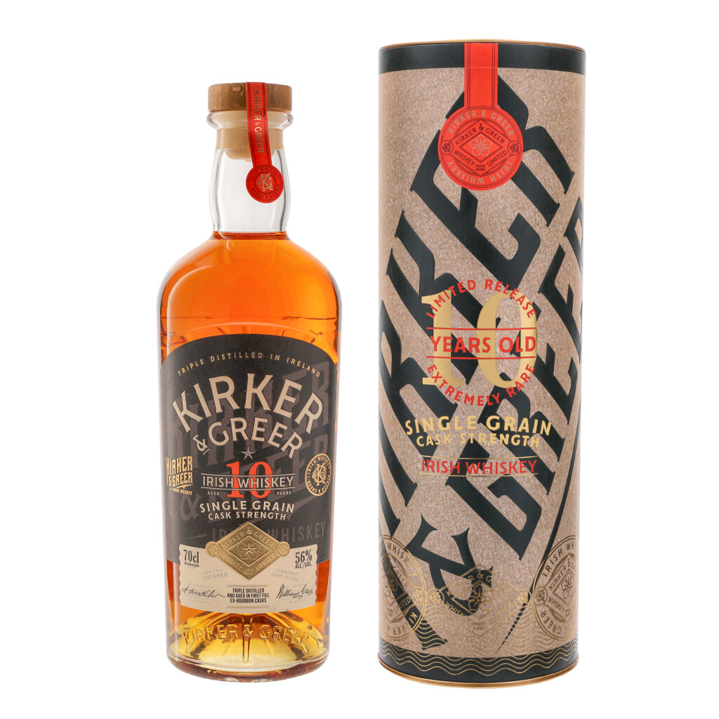 Kirker & Greer Shamrock 10 Years Cask Strenght + GB 0.7L (56% Vol.)