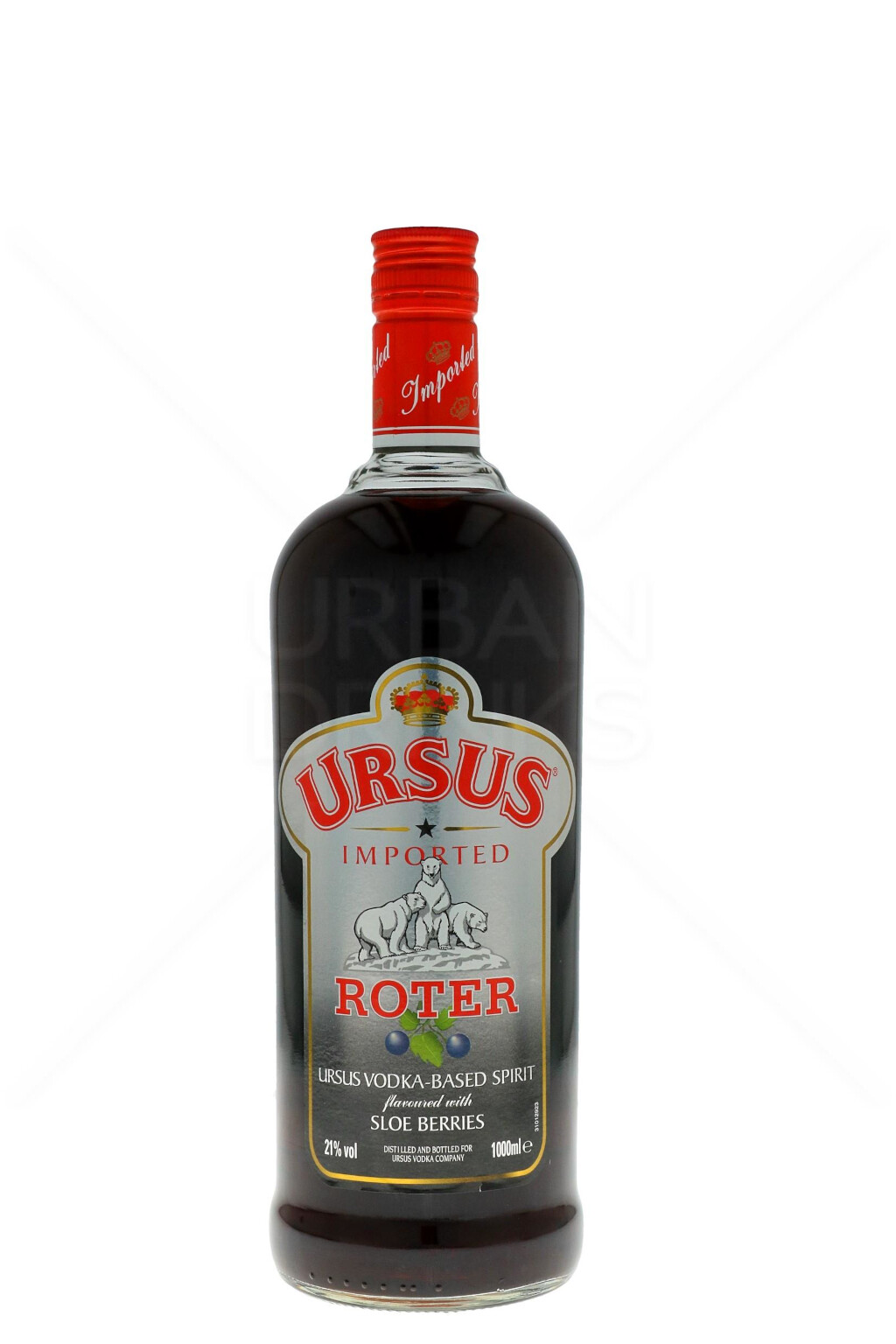 Ursus Roter Vodka 1,0L (21% Vol.)