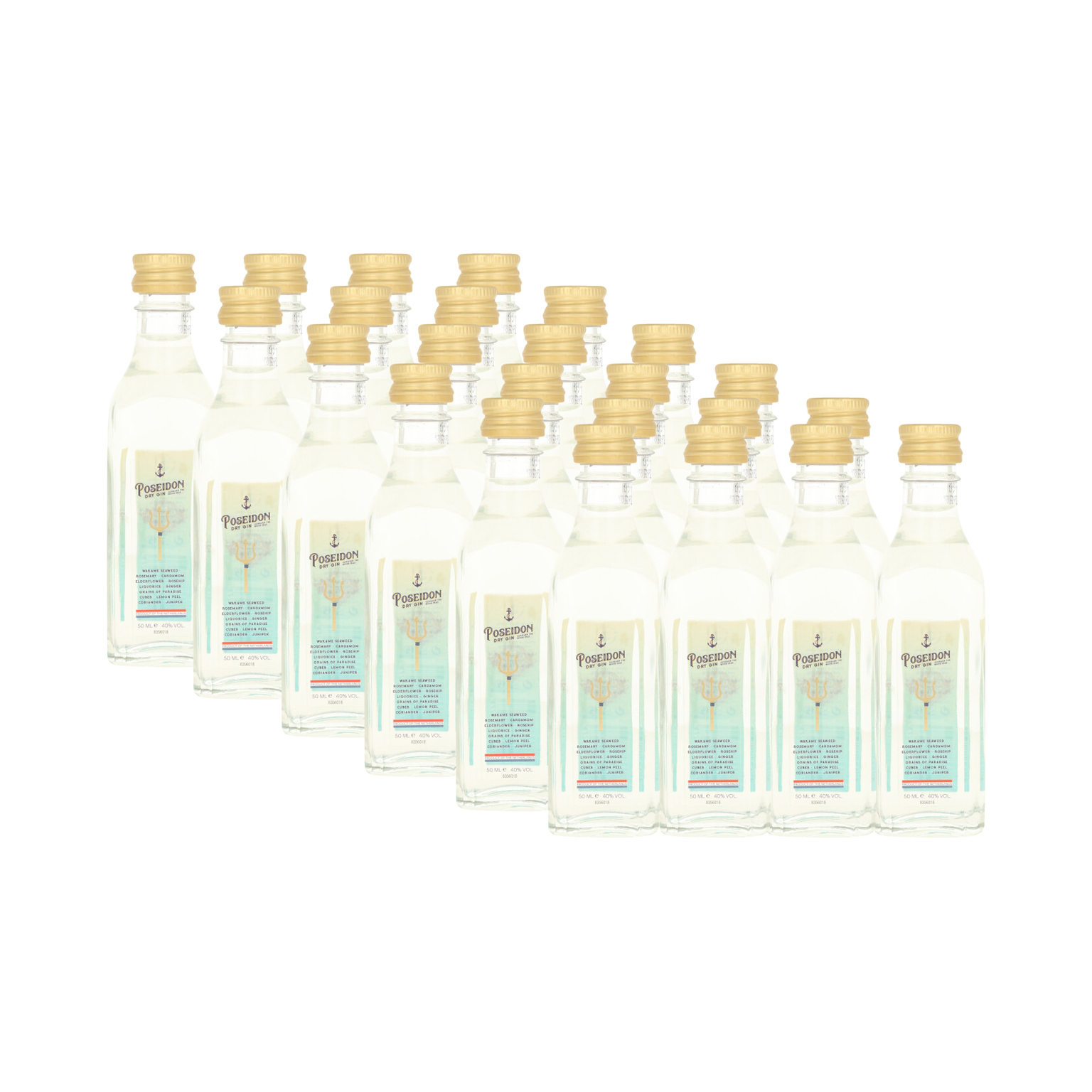 Poseidon Dry Gin 24x 0.05L (40% Vol.)