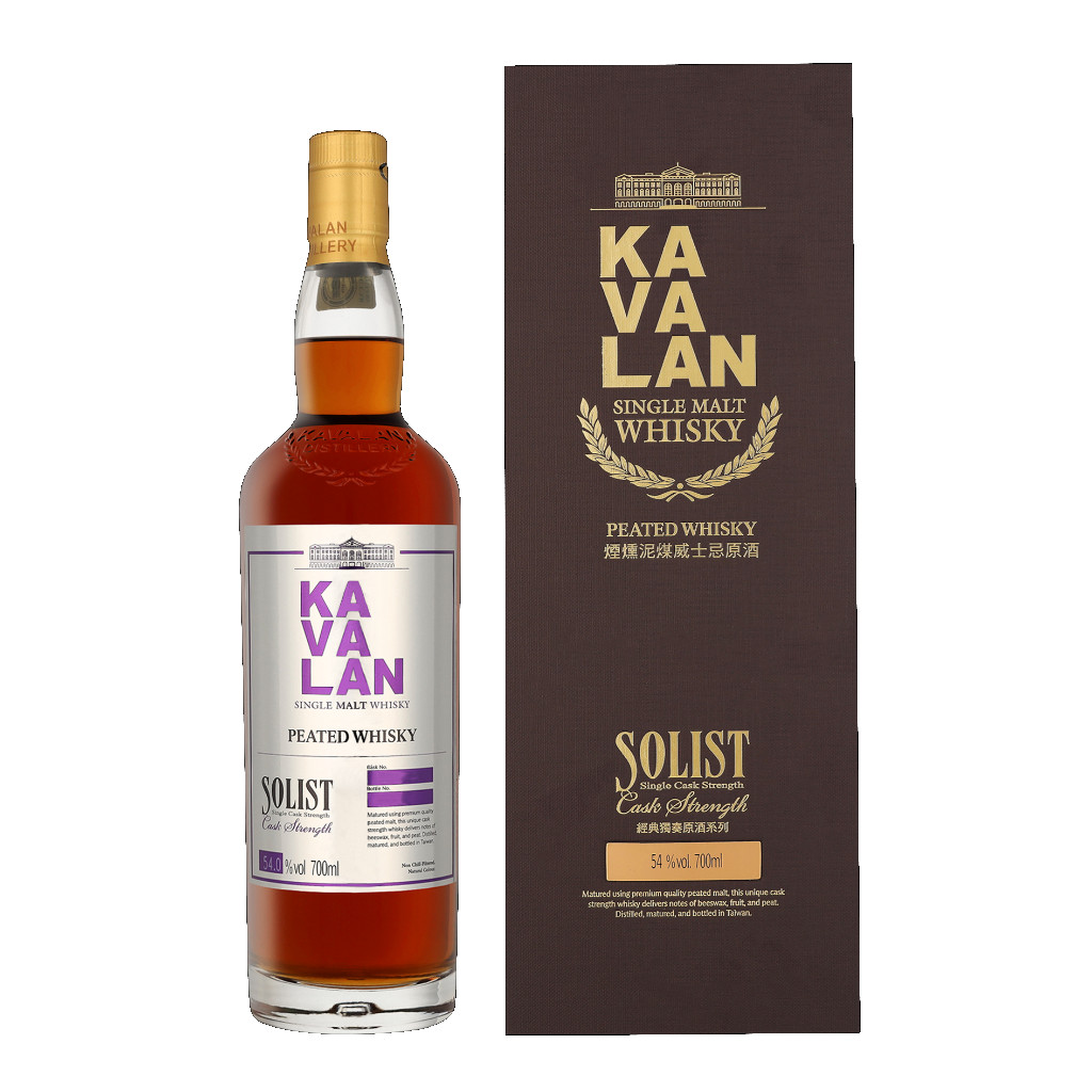 Kavalan Peated + GB 0.7L (54% Vol.)