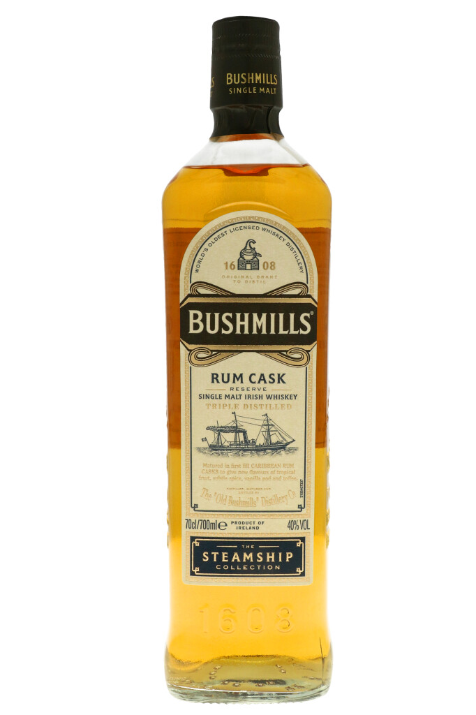 Bushmills The Steamship Col. Rum Cask Reserve + GB 0.7L (40% Vol.)