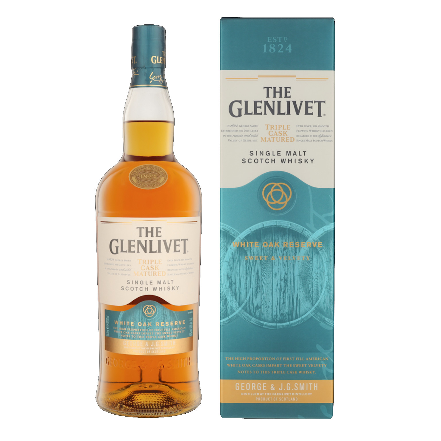 The Glenlivet Triple Cask Matured White Oak Reserve + GP 1.0L (40% Vol.)