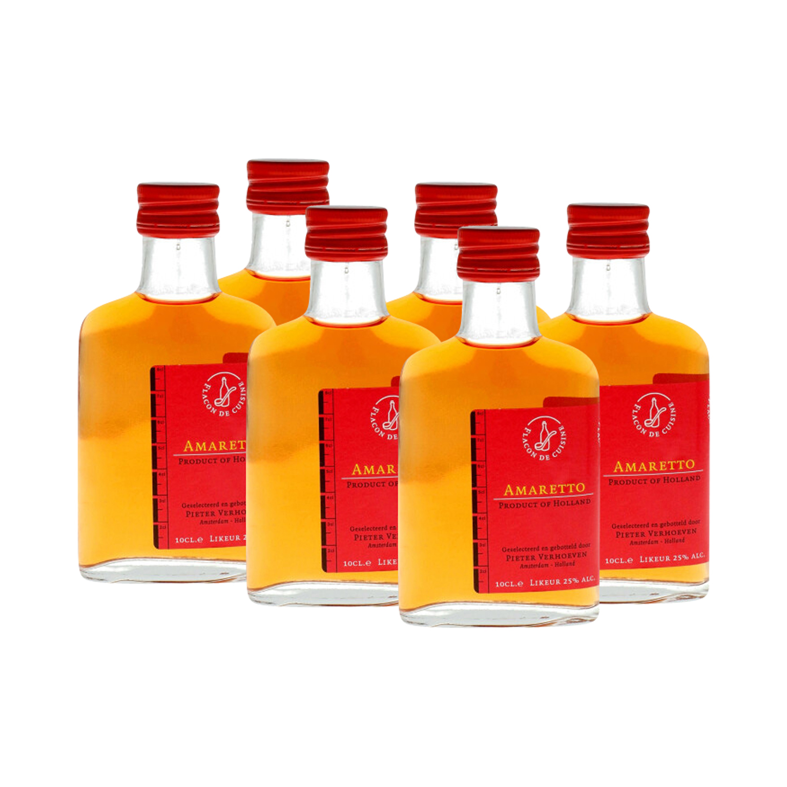 Flacon De Cuisine Amaretto 6x 0.1L (25% Vol.)