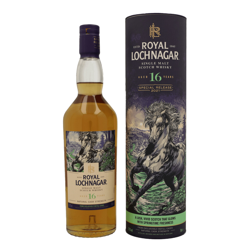 Royal Lochnagar 16 Years Special Release 2021 + GB 0.7L (57.5% Vol.)