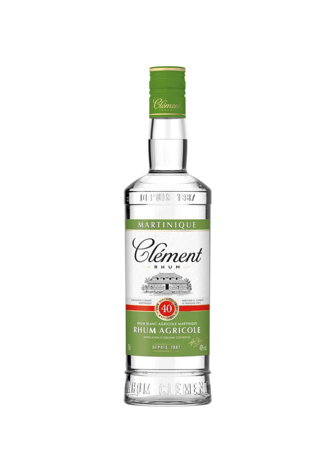 Clément Rhum Agricole Blanc 1L (40% Vol.)