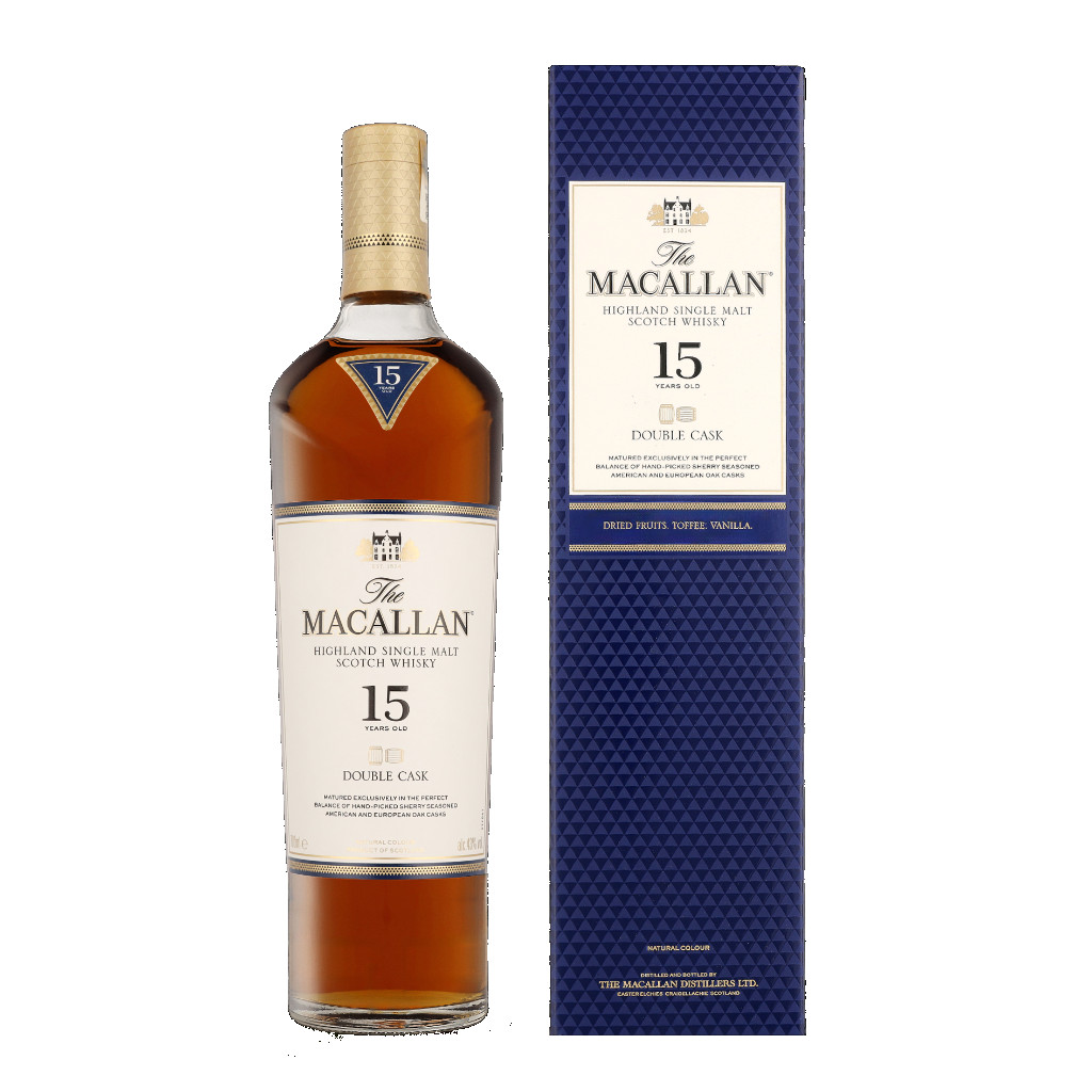 The Macallan 15 Years Double Cask + GB 0.7L (43% Vol.)