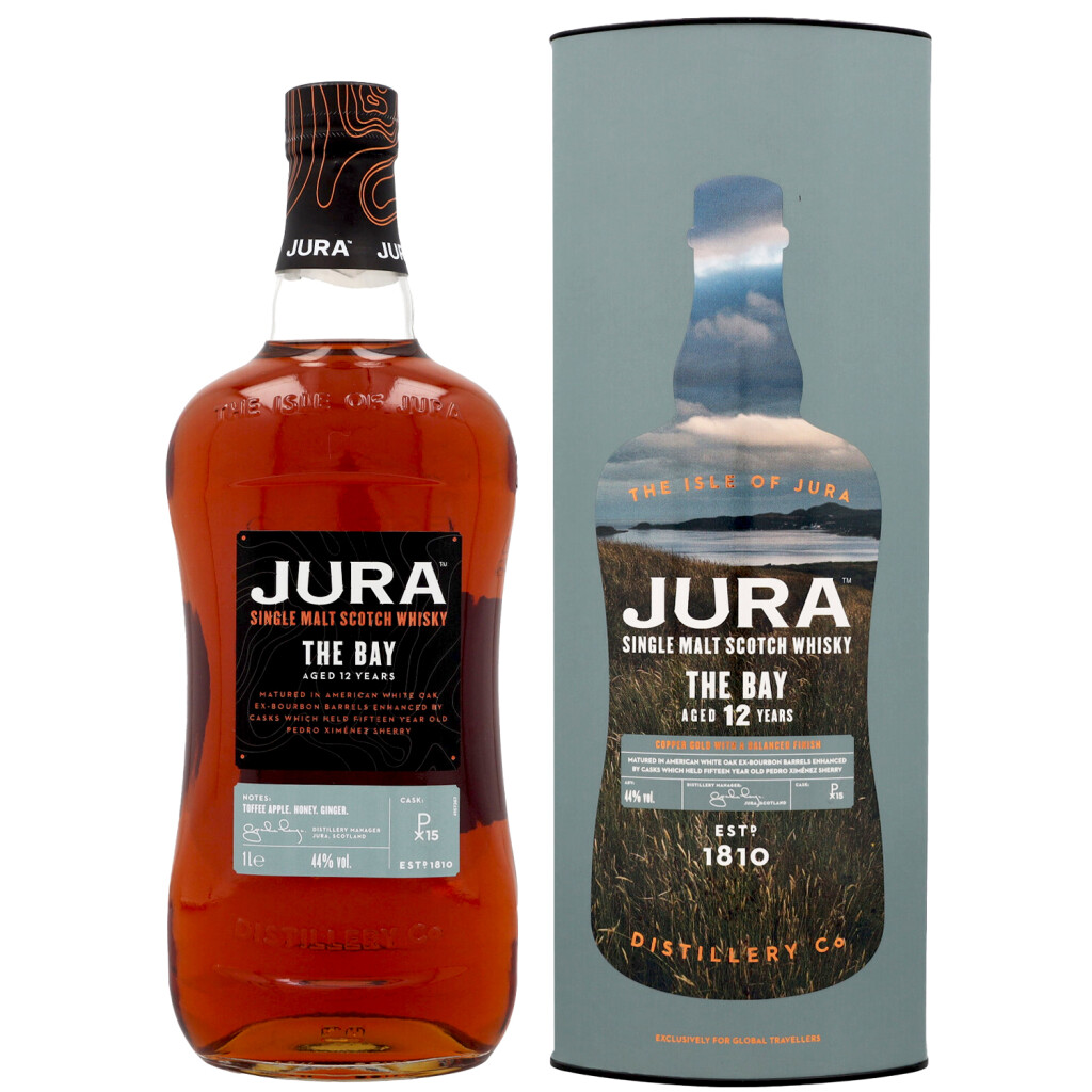 Isle Of Jura 12 Years The Bay + GB 1.0L (44% Vol.)