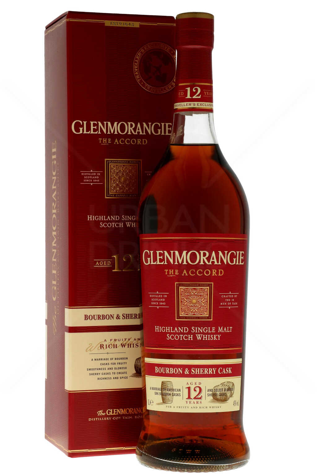 Glenmorangie 12 Years Accord Scotch Malt Whisky 1L (43% Vol.)
