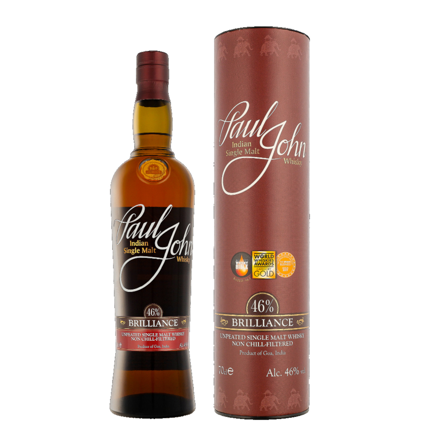 Paul John Brilliance + GB 0.7L (46% Vol.)