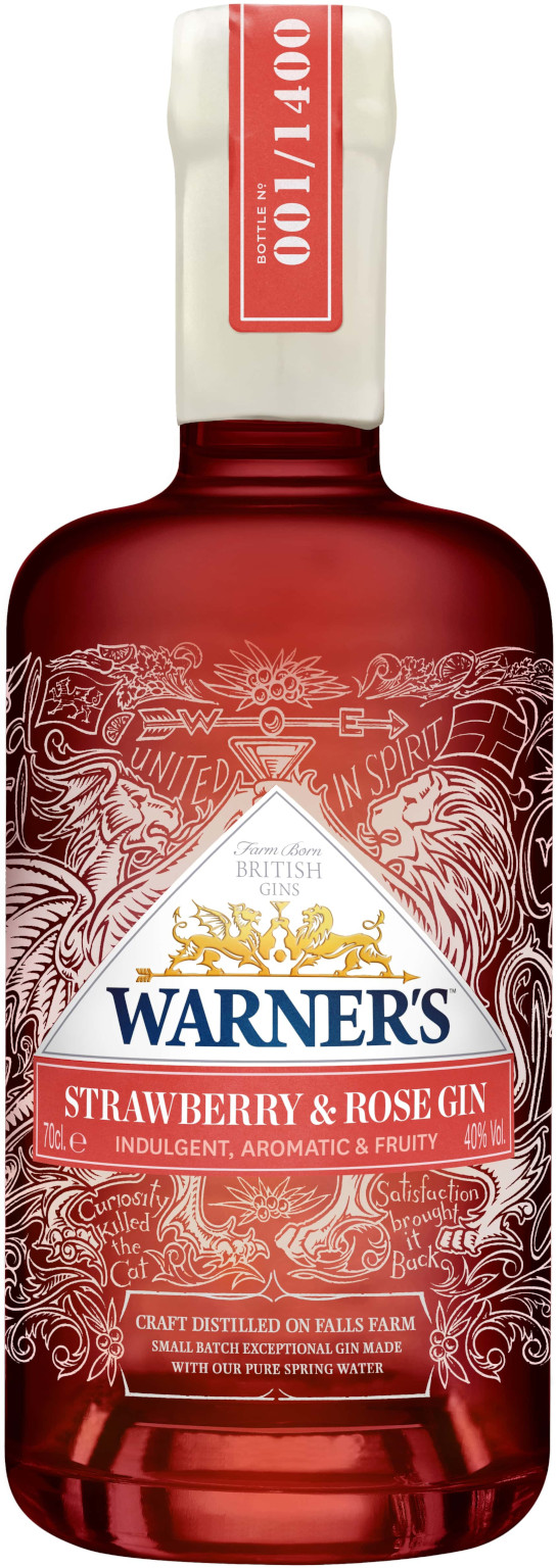 Warner Edwards Strawberry & Rose Gin 0.7L (40% Vol.)
