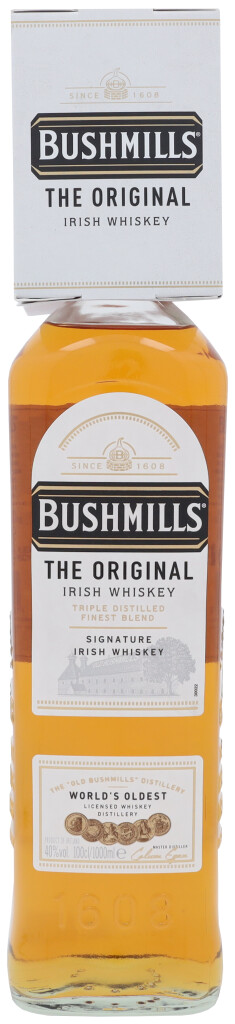 Bushmills Original + glasss 1.0L (40% Vol.)