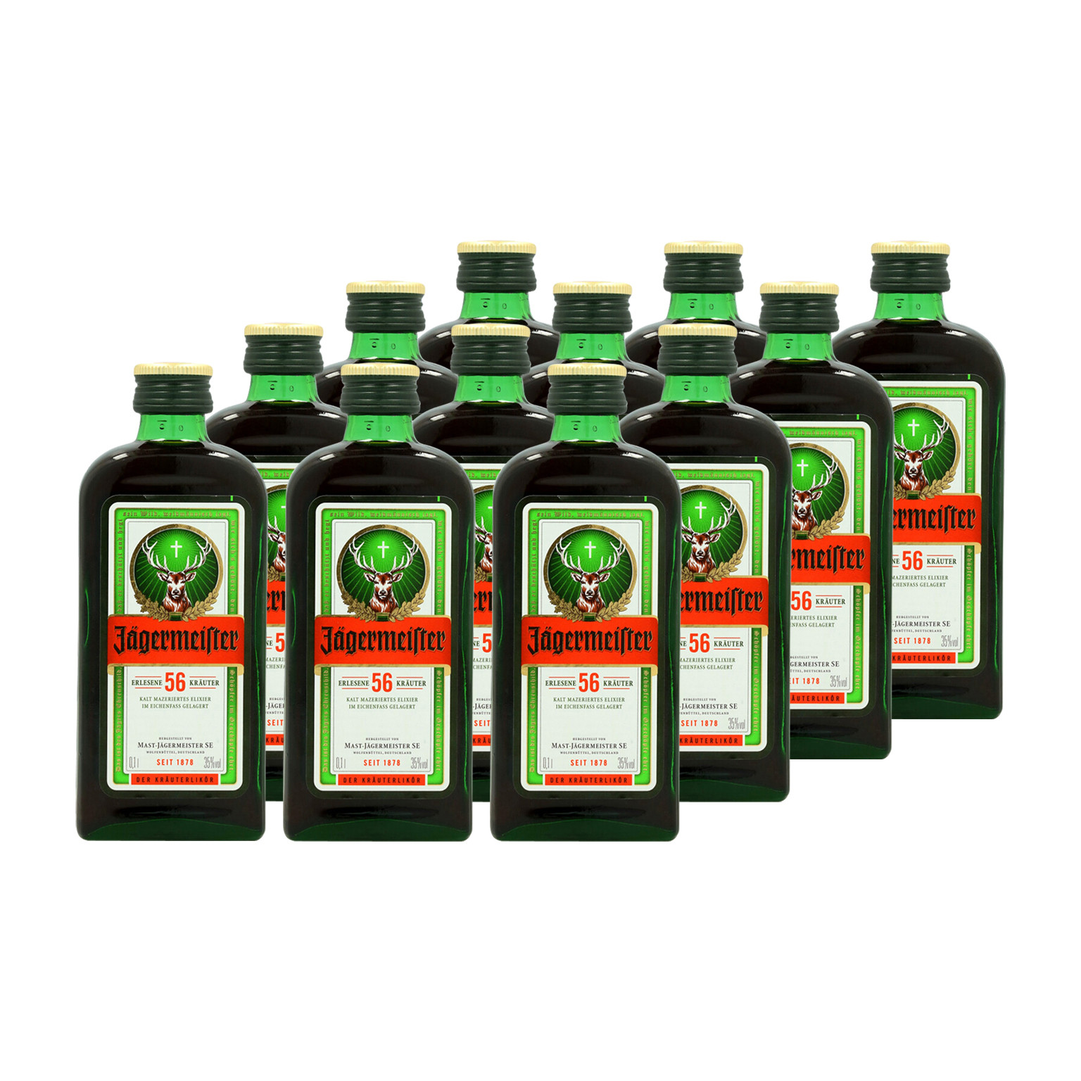 Jägermeister 12x 0.1L (35% Vol.)
