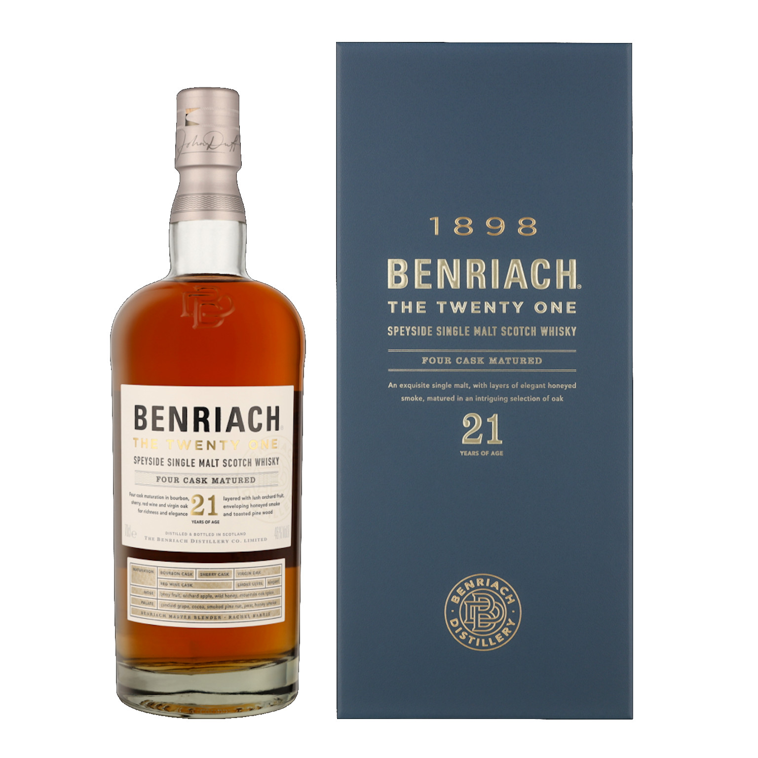 Benriach 21 Years + GP 0.7L (46% Vol.)