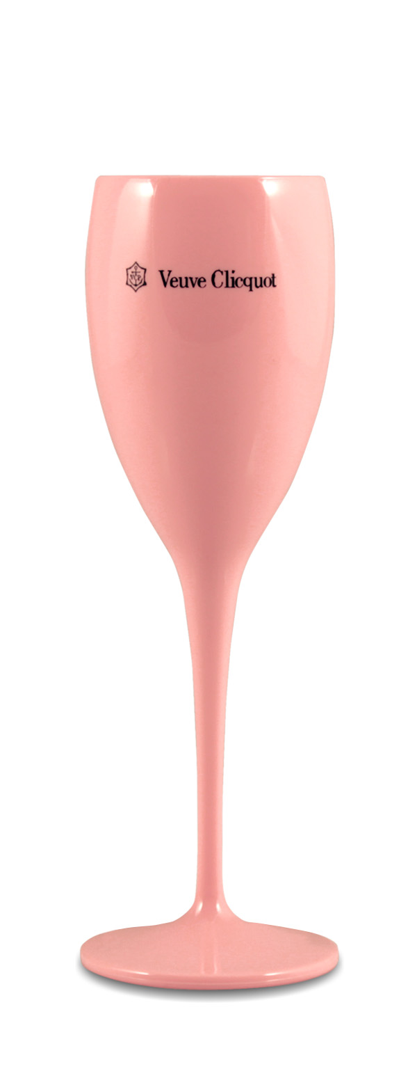 Veuve Clicquot Champagner-Glas 0,1L (Acryl)(rosé)