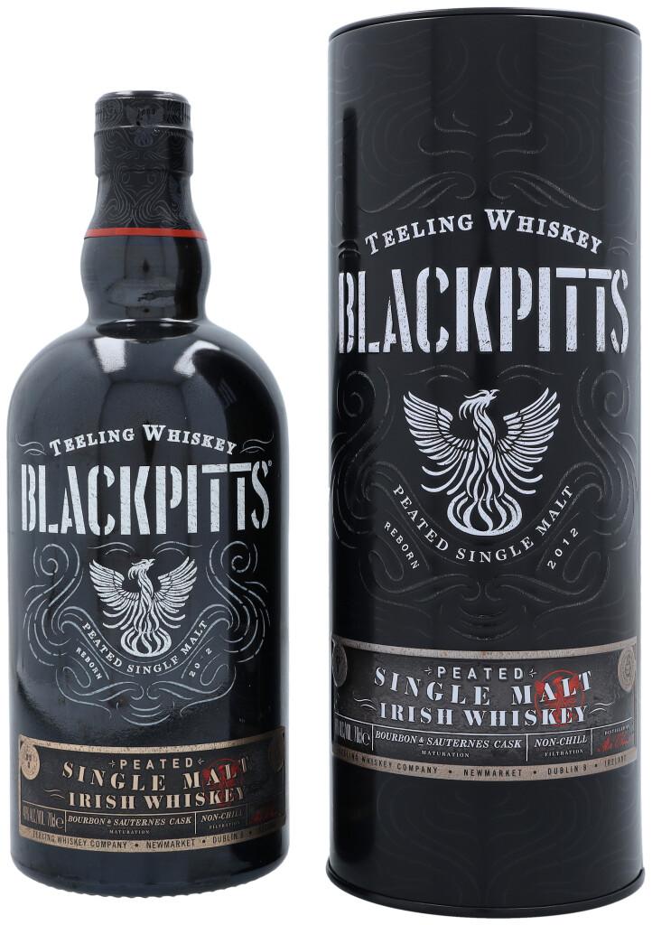 Teeling Blackpitts Peated Whisky + GB 0.7L (46% Vol.)