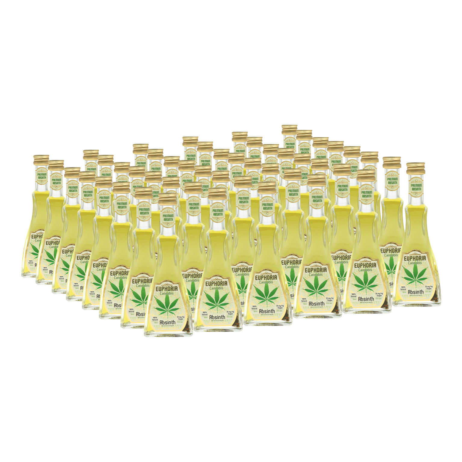 Euphoria Cannabis Absinth 48x 0,05L (70% Vol.)