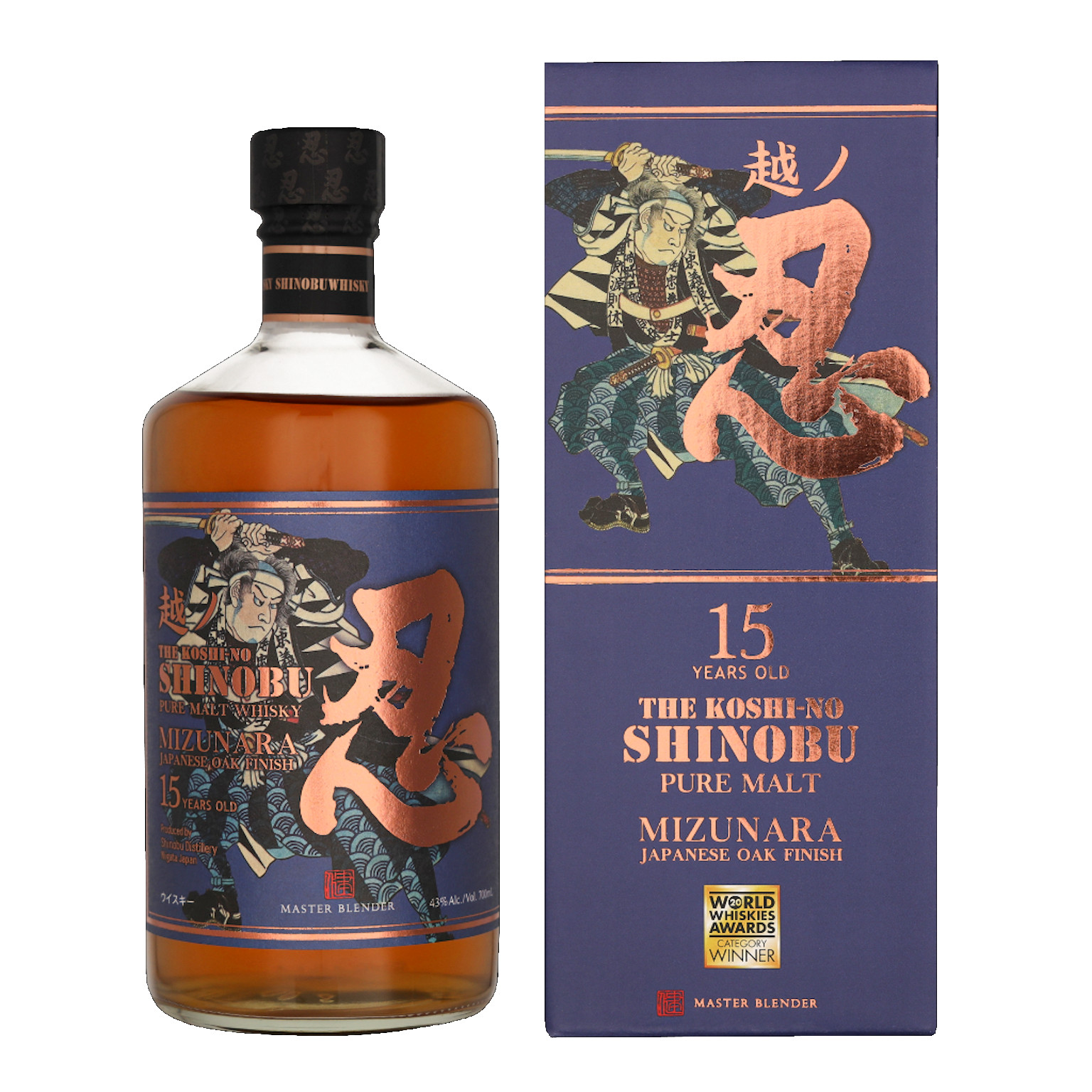 Shinobu 15 Years + GP 0.7L (43% Vol.)