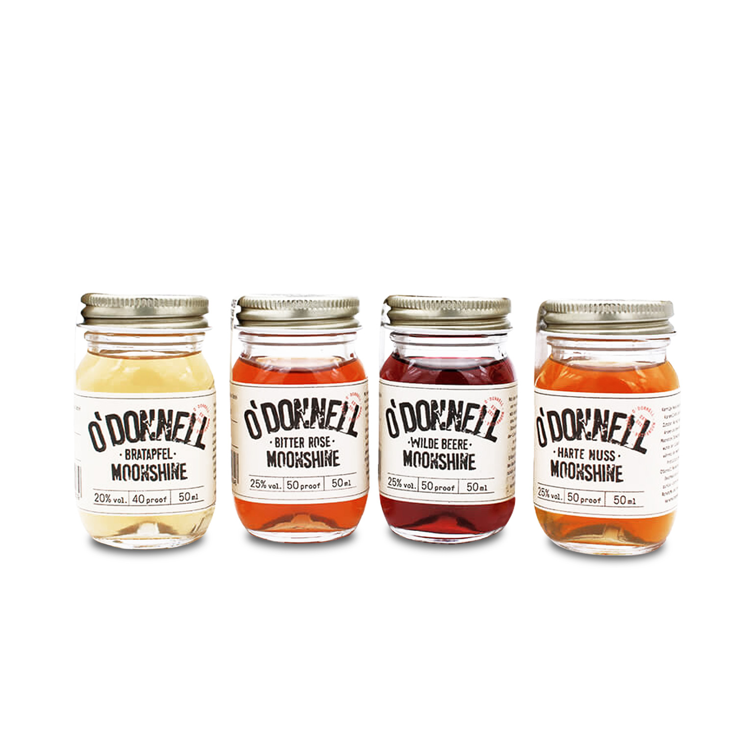 O'Donnell Mini Moonshine Jars 0,2L (23,75% Vol.)