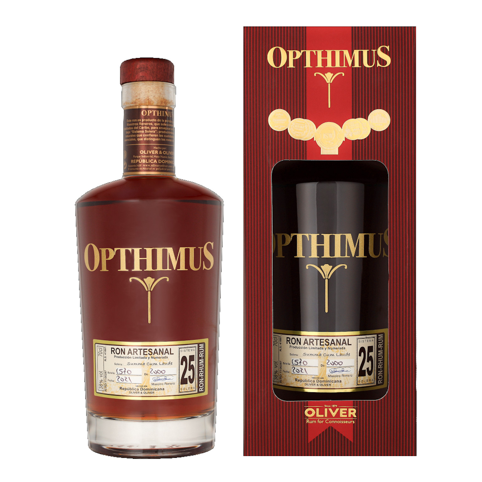 Opthimus 25 Years + GP 0.7L (38% Vol.)