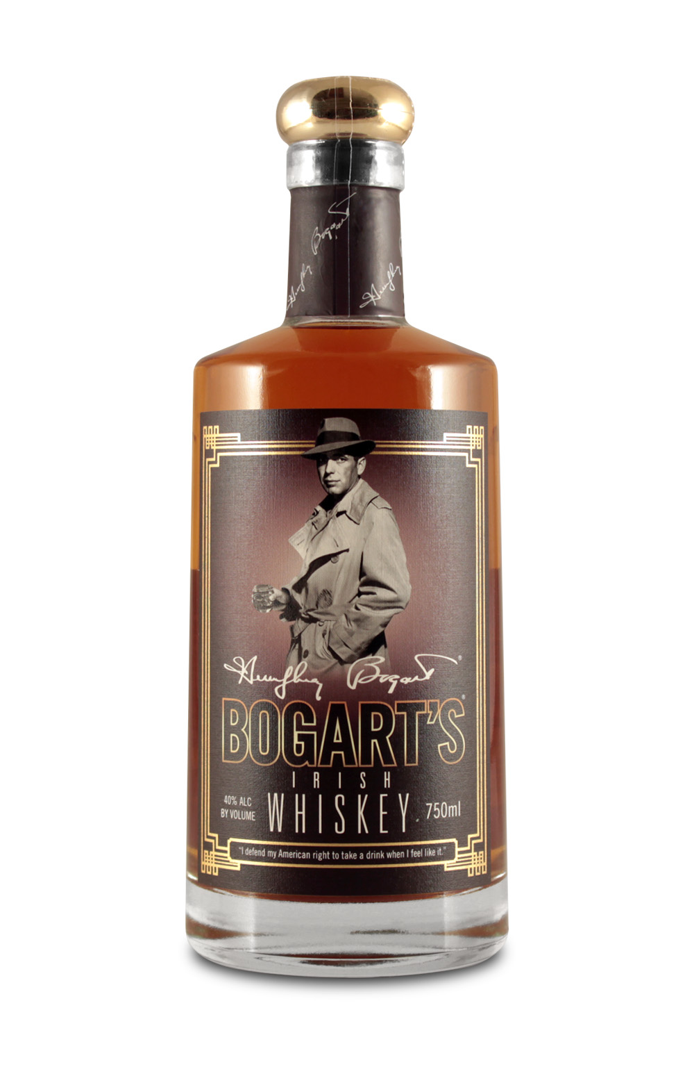 Humphrey Bogart's Irish Whiskey 0.7L (40% Vol.)