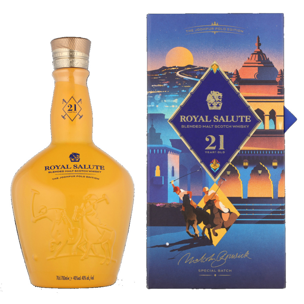 Chivas Regal 21 YO Royal Salute Polo 5 Jodhpur + GB 0.7L (40% Vol.)
