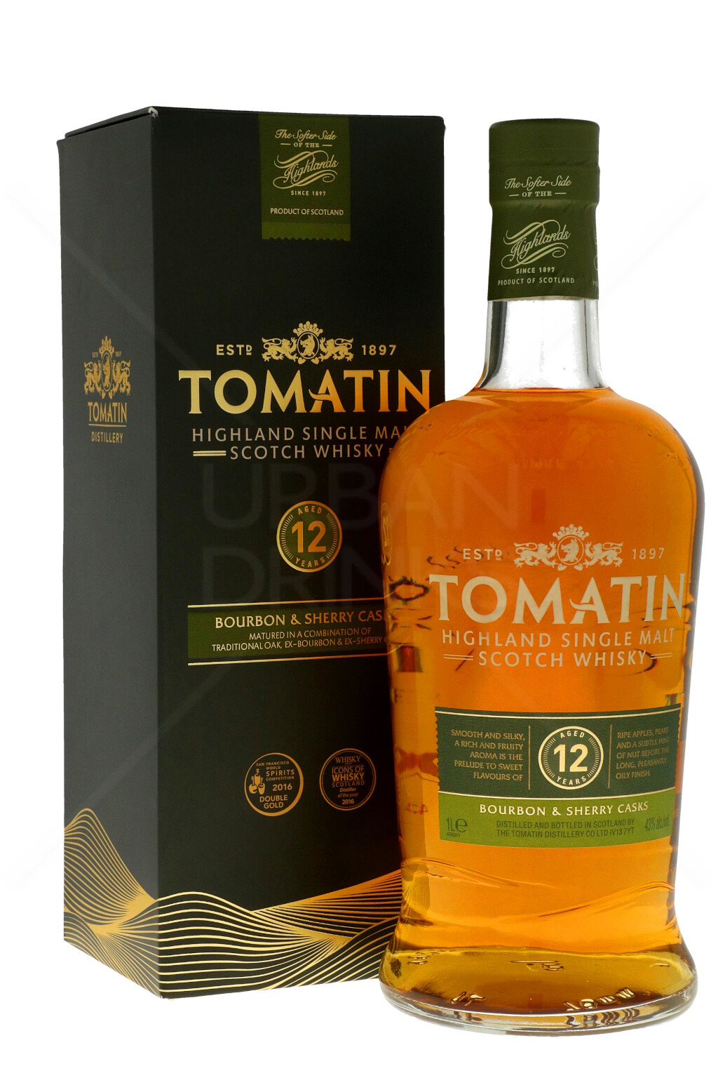 Tomatin 12 Years Scotch Malt Whisky 1,0L (43% Vol.)