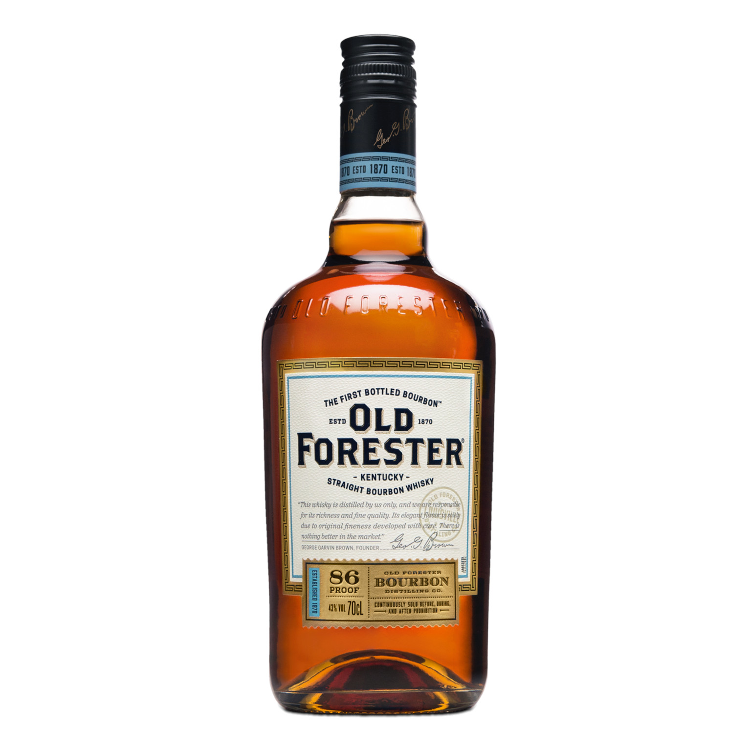 Old Forester Kentucky Straight Bourbon Whisky 0.7L (43% Vol.)