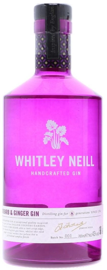 Whitley Neill Rhubarb & Ginger 0.7L (43% Vol.)