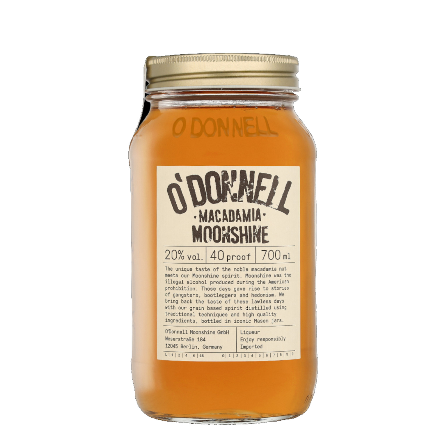 O'Donnell Moonshine Macadamia 0,7L (20% Vol.)