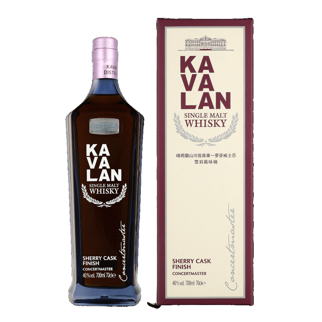 Kavalan Concertmaster Sherry Cask Finish + GB 0.7L (40% Vol.)