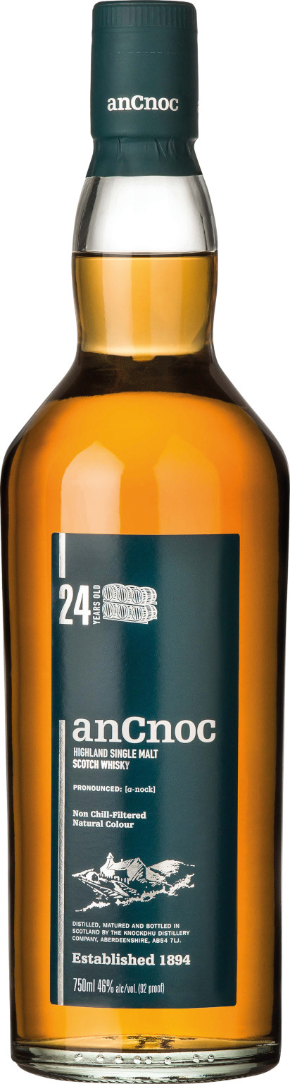 AnCnoc 24 YO Whisky 0.7L (46% Vol.)