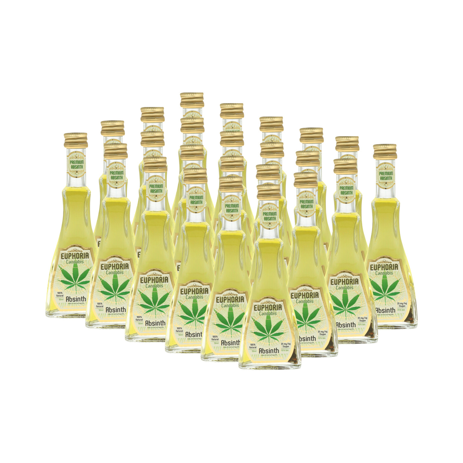 Euphoria Cannabis Absinth 24x 0,05L (70% Vol.)