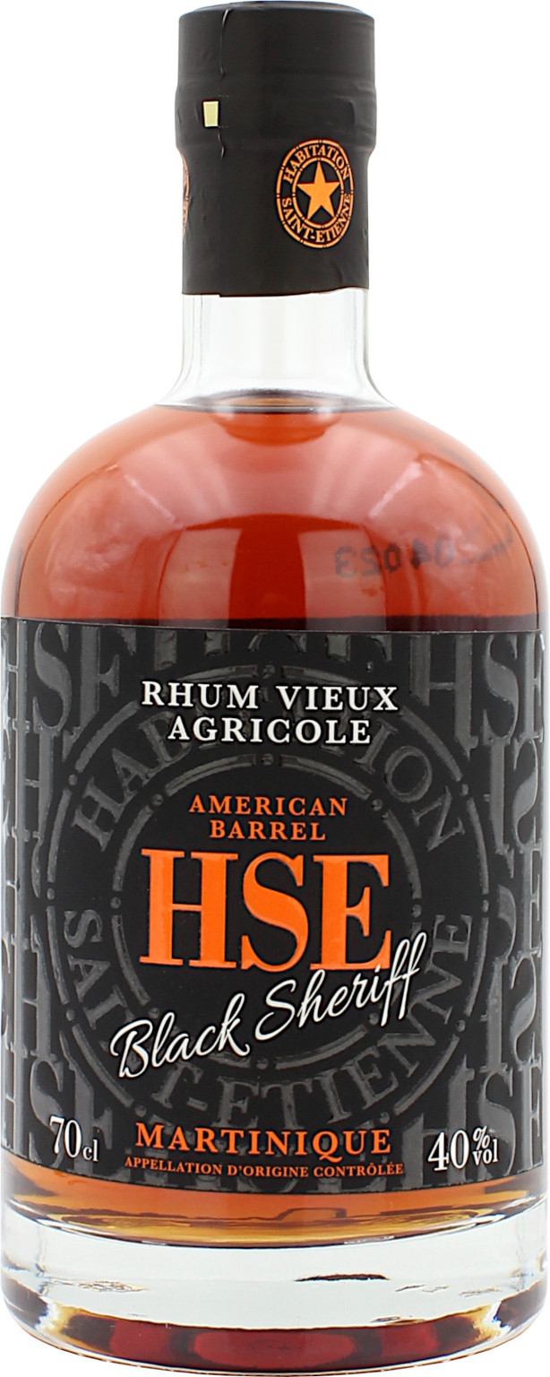 HSE Vieux Agricole Black Sheriff Rum 0,7L (40% Vol.)