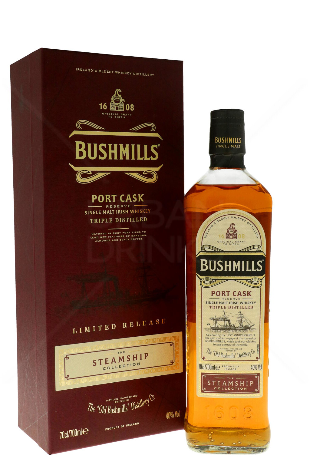 Bushmills The Steamship Col. Port Cask Irish Whiskey 0,7L (40% Vol.)