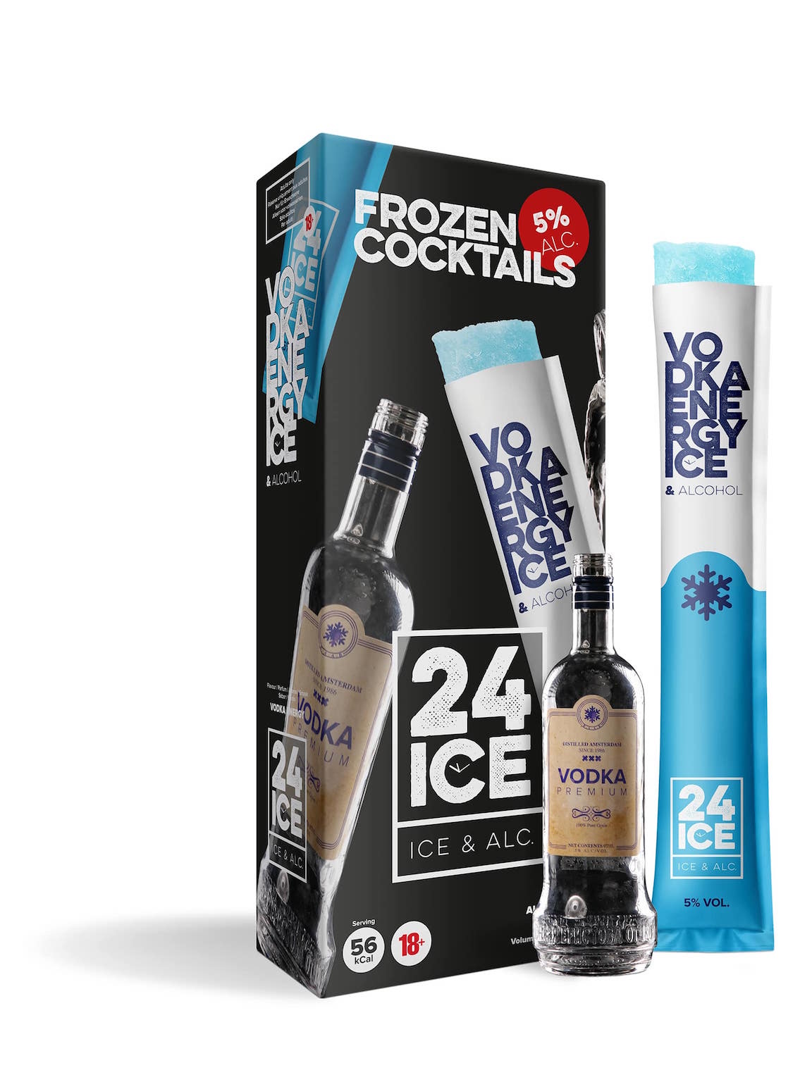24 Ice Vodka Energy 5x 0,065L (5% Vol.)