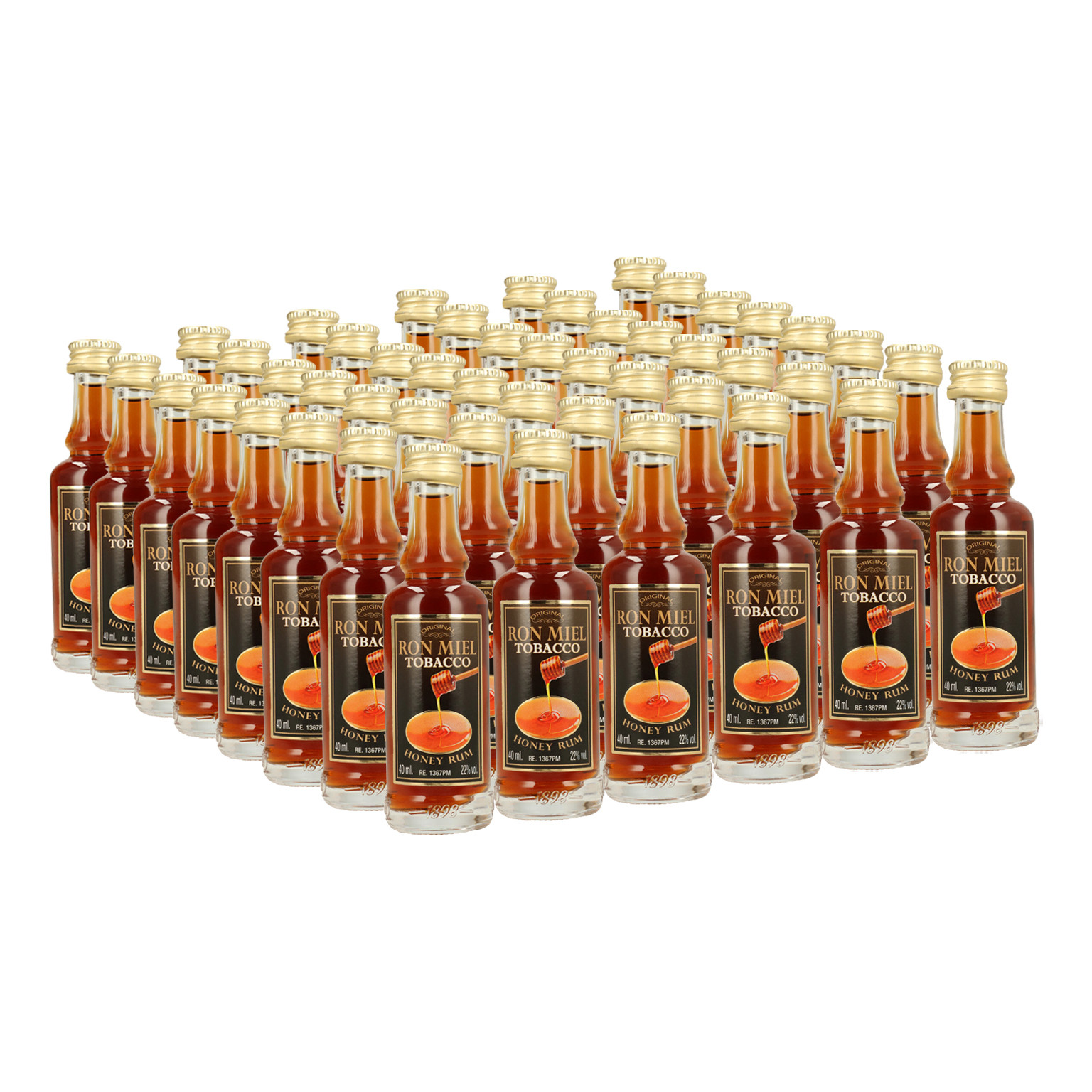 Ron Miel Tobacco 48x 0.04L (22% Vol.)