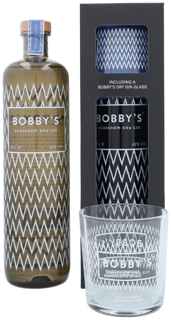 Bobby's Schiedam Dry Gin +glass 0.7L (42% Vol.)