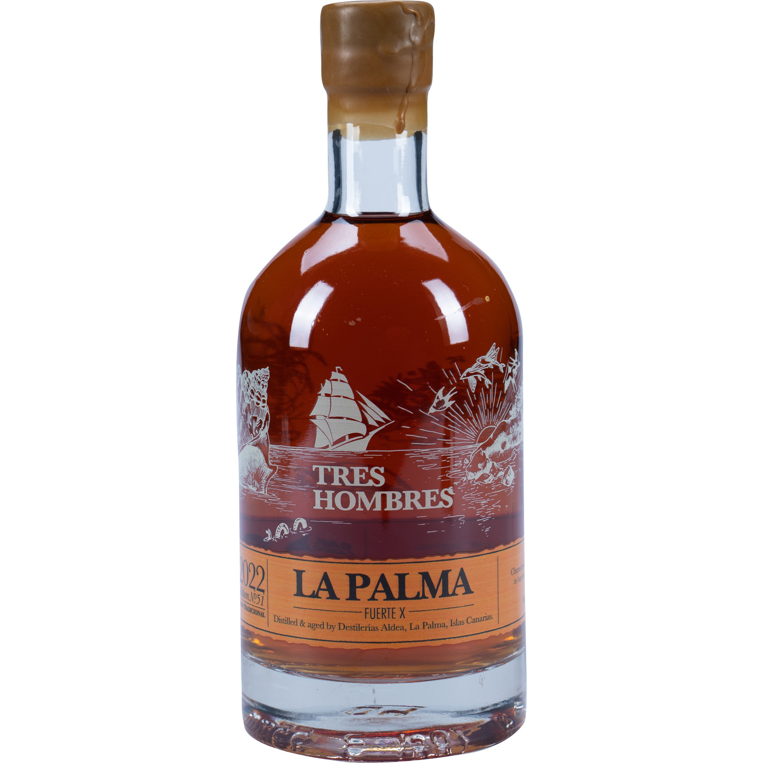 Tres Hombres Ed. 51 La Palma Fuerte 10 YO 0.7L (44.2% Vol.)