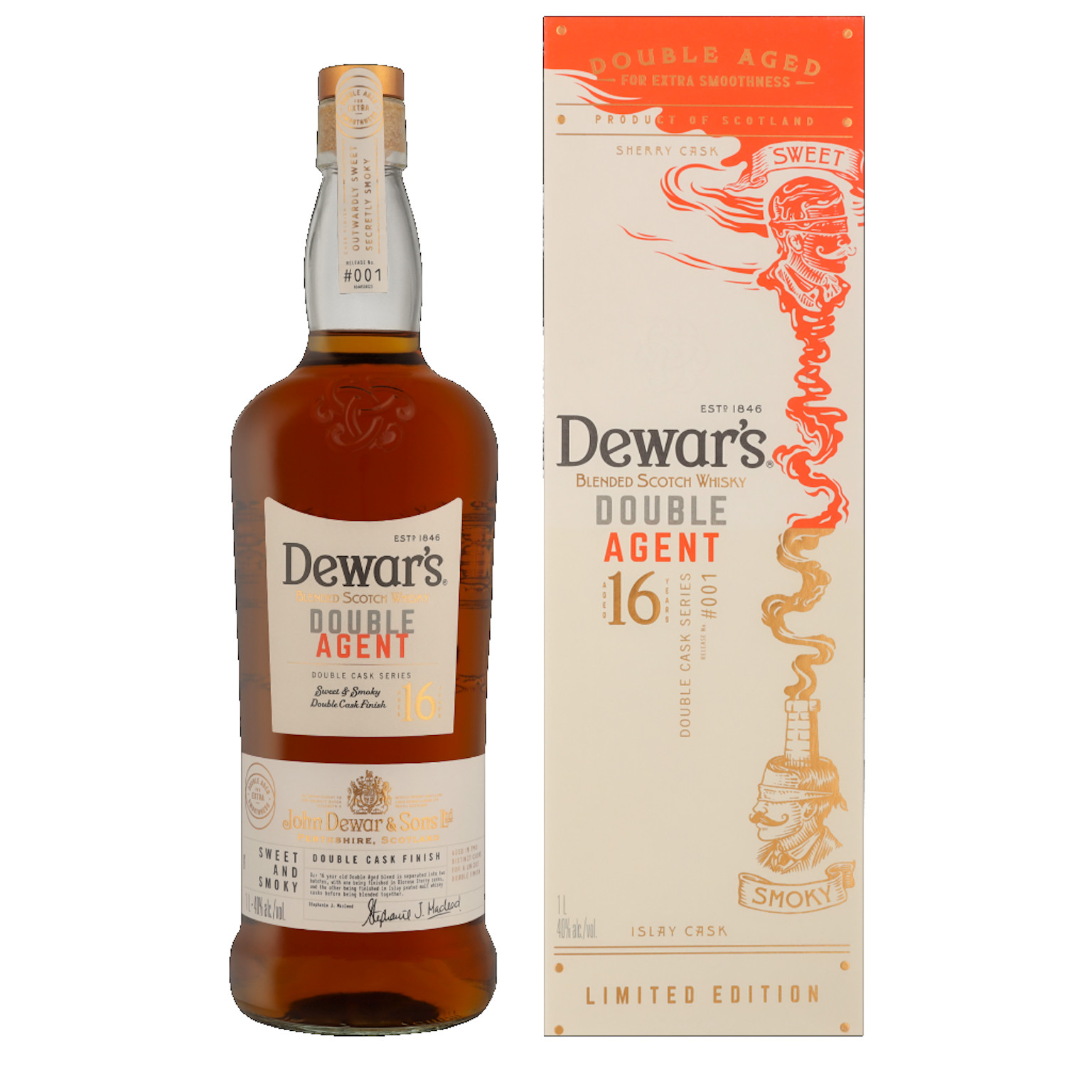 Dewar's 16 Years Double Age Special Edition + GP 1.0L (40% Vol.)