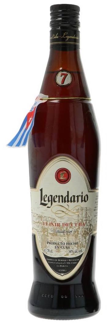 Legendario Elixir De Cuba Rum 0.70L (34% Vol.)