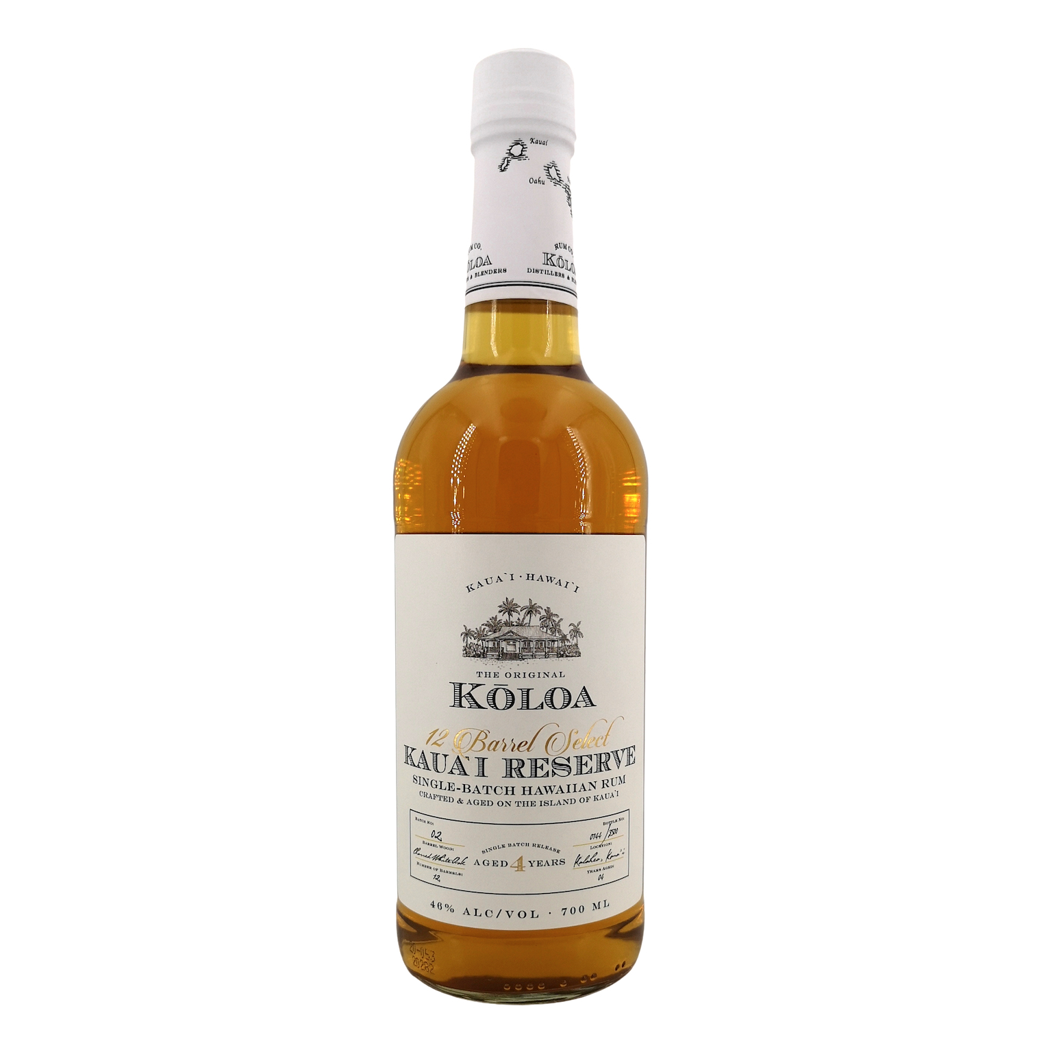 Koloa Kaua'i Reserve 12 Barrel Select 0.7L (46% Vol.)