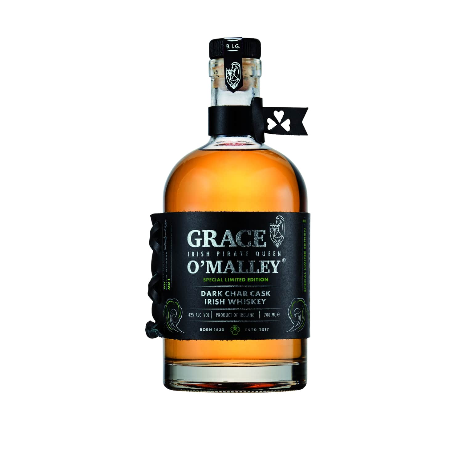 Grace O’Malley Dark Char Cask Irish Whiskey 0,7L (42% Vol.)