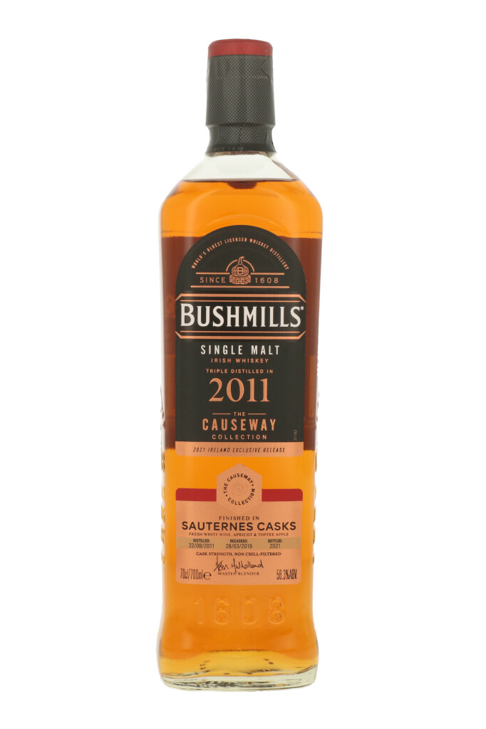 Bushmills Causeway Collection Sauternes Cask 2011 + GB 0.7L (56.3% Vol.)