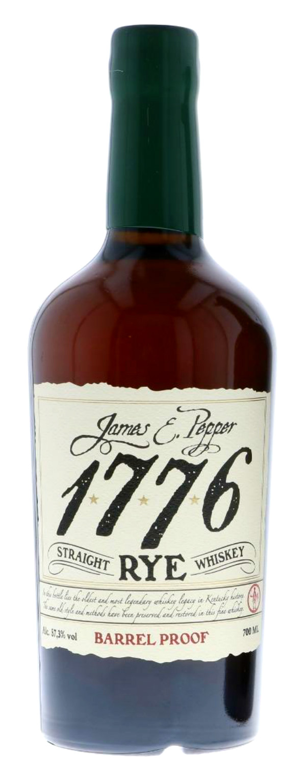 James E. Pepper 1776 Straight Rye Whiskey Barrel Proof 0.7L (57.3% Vol.)