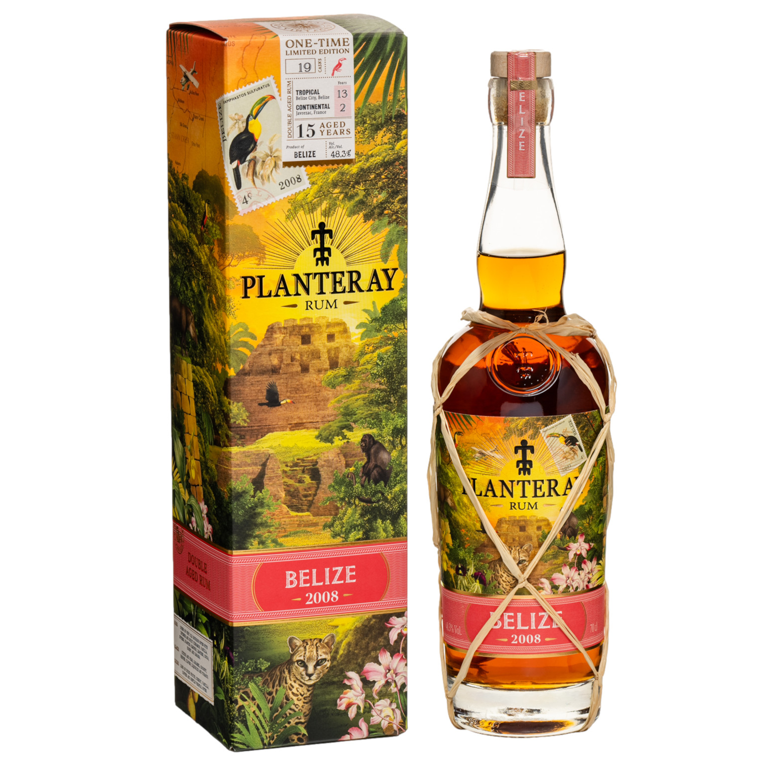 Plantation Belize 2008 Rum 0.7L (48.3% Vol.)
